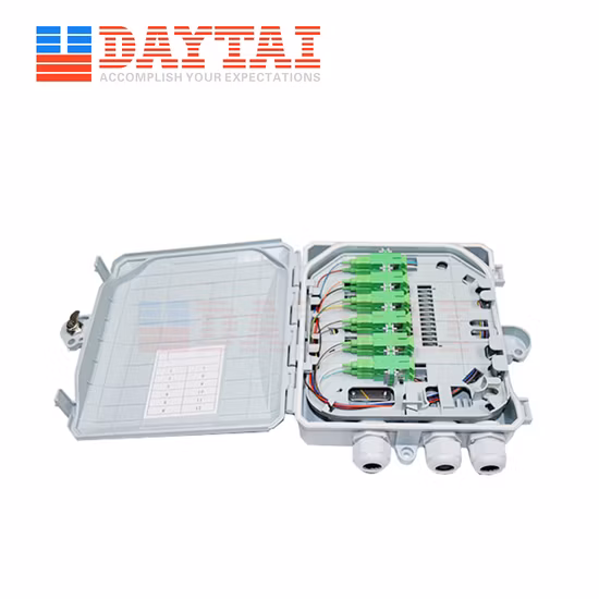 8 Core Fiber Optic Splice Junction Fiber Optical Distribution Nap Box Fiber Optic Termination Box FTTH Box