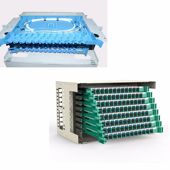 FTTH Sc/LC/St/FC MPO 8/12/24/48 Port/Cores Optical ODF Equipment Rack Wall Mount Terminal Splitter Distribution Box Fiber Optic Patch Panel