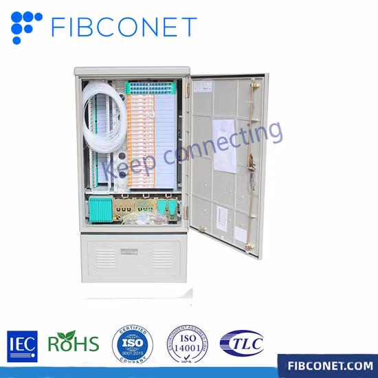 288 Cores Outdoor Optical Fiber Distribution Cabinet with Box Splitter