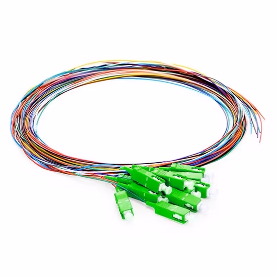 5% off Sc APC Upc 12 12 Cord Multimode/Singlemode Fibers Unjacketed Color-Coded Pigtail for Telecommunication Networks