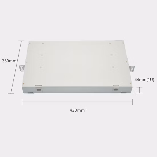 Drawer 19 Inch Fiber Optic Patch Panel with Transparent Front Door & Cover