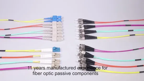 Fiber Optic Jumper Patch Cord with Sc/APC, LC/Upc, FC, St Connectors, Red, Blue, Yellow and Customized Colors, OEM & ODM LSZH