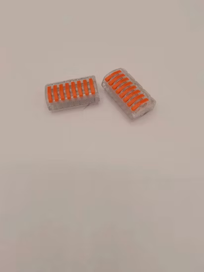 Sn222-412 2pin Nylon66 Body Steel Spring Fast Lighting Cable Connector