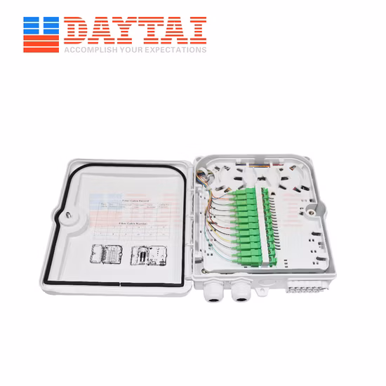 8 Core Fiber Optic Splice Junction Fiber Optical Distribution Nap Box Fiber Optic Termination Box FTTH Box
