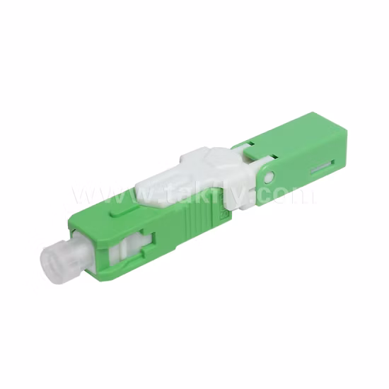 FTTH FTTX Quick SC APC Simplex Singlemode Telecom Fiber Optical Communication Cable Fast Wire Connector
